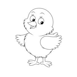 Coloring page: Chick (Animals) #15347 - Free Printable Coloring Pages