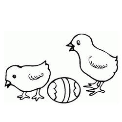 Coloring page: Chick (Animals) #15416 - Free Printable Coloring Pages