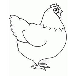 Coloring page: Chicken (Animals) #17288 - Free Printable Coloring Pages