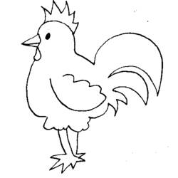 Coloring page: Chicken (Animals) #17340 - Free Printable Coloring Pages