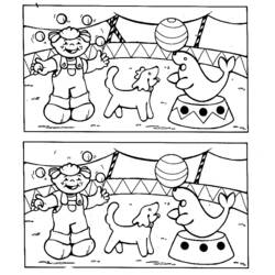 Coloring page: Circus animals (Animals) #20839 - Free Printable Coloring Pages