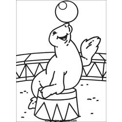 Coloring page: Circus animals (Animals) #20879 - Free Printable Coloring Pages