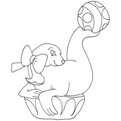 Coloring page: Circus animals (Animals) #20901 - Free Printable Coloring Pages