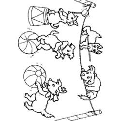 Coloring page: Circus animals (Animals) #21040 - Free Printable Coloring Pages