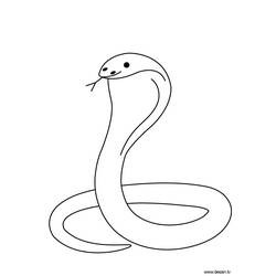 Coloring page: Cobra (Animals) #3227 - Free Printable Coloring Pages