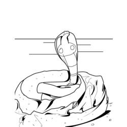 Coloring page: Cobra (Animals) #3230 - Free Printable Coloring Pages