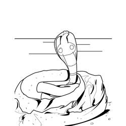 Coloring page: Cobra (Animals) #3290 - Free Printable Coloring Pages