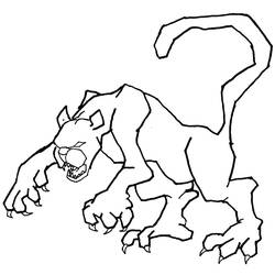 Coloring page: Cougar (Animals) #4382 - Free Printable Coloring Pages