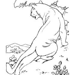 Coloring page: Cougar (Animals) #4412 - Free Printable Coloring Pages