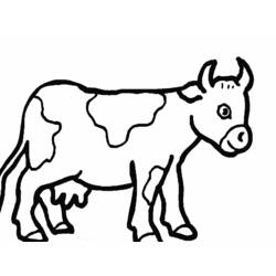 Coloring page: Cow (Animals) #13187 - Free Printable Coloring Pages