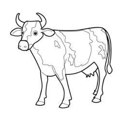 Coloring page: Cow (Animals) #13197 - Free Printable Coloring Pages