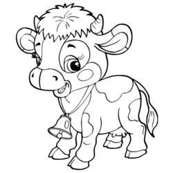 Coloring page: Cow (Animals) #13199 - Free Printable Coloring Pages