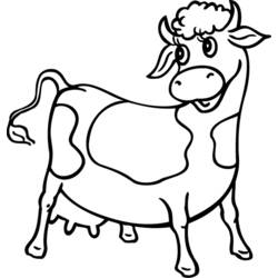 Coloring page: Cow (Animals) #13205 - Free Printable Coloring Pages