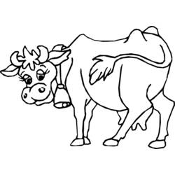 Coloring page: Cow (Animals) #13215 - Free Printable Coloring Pages