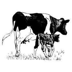Coloring page: Cow (Animals) #13345 - Free Printable Coloring Pages