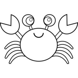 Coloring page: Crab (Animals) #4600 - Free Printable Coloring Pages