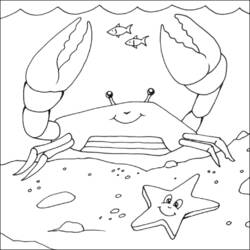 Coloring page: Crab (Animals) #4683 - Free Printable Coloring Pages
