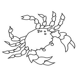 Coloring page: Crab (Animals) #4689 - Free Printable Coloring Pages
