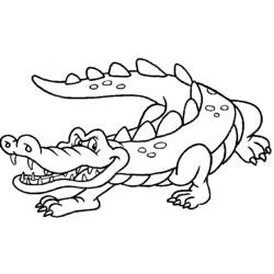Coloring page: Crocodile (Animals) #4847 - Free Printable Coloring Pages