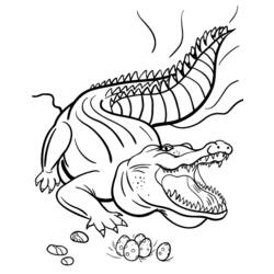 Coloring page: Crocodile (Animals) #4861 - Free Printable Coloring Pages