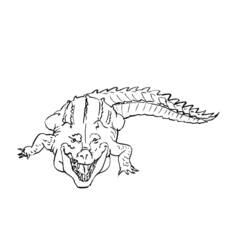 Coloring page: Crocodile (Animals) #4876 - Free Printable Coloring Pages