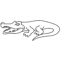 Coloring page: Crocodile (Animals) #4922 - Free Printable Coloring Pages