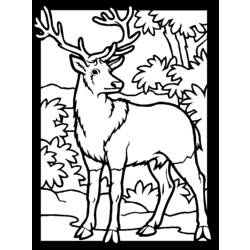 Coloring page: Deer (Animals) #2571 - Free Printable Coloring Pages