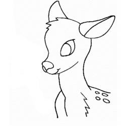 Coloring page: Deer (Animals) #2665 - Free Printable Coloring Pages
