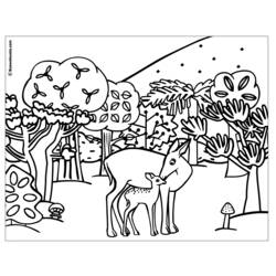 Coloring page: Doe (Animals) #1139 - Free Printable Coloring Pages