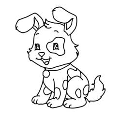 Coloring page: Dog (Animals) #15 - Free Printable Coloring Pages
