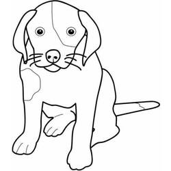 Coloring page: Dog (Animals) #3 - Free Printable Coloring Pages