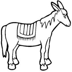 Coloring page: Donkey (Animals) #496 - Free Printable Coloring Pages