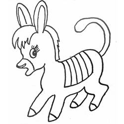 Coloring page: Donkey (Animals) #507 - Free Printable Coloring Pages