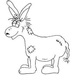 Coloring page: Donkey (Animals) #511 - Free Printable Coloring Pages