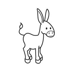 Coloring page: Donkey (Animals) #540 - Free Printable Coloring Pages