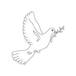 Coloring page: Dove (Animals) #3892 - Free Printable Coloring Pages