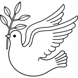 Coloring page: Dove (Animals) #3900 - Free Printable Coloring Pages