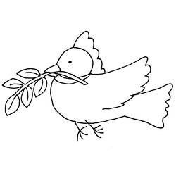 Coloring page: Dove (Animals) #3913 - Free Printable Coloring Pages