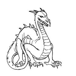 Coloring page: Dragon (Animals) #5695 - Free Printable Coloring Pages