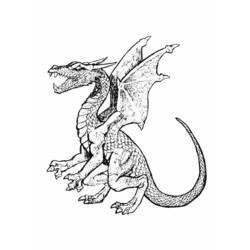 Coloring page: Dragon (Animals) #5712 - Free Printable Coloring Pages