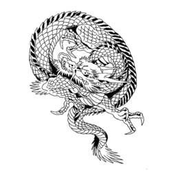Coloring page: Dragon (Animals) #5753 - Free Printable Coloring Pages