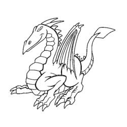 Coloring page: Dragon (Animals) #5761 - Free Printable Coloring Pages