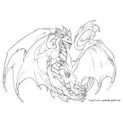 Coloring page: Dragon (Animals) #5784 - Free Printable Coloring Pages