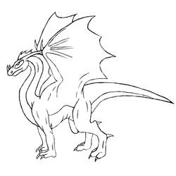 Coloring page: Dragon (Animals) #5791 - Free Printable Coloring Pages