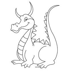 Coloring page: Dragon (Animals) #5802 - Free Printable Coloring Pages