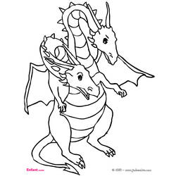 Coloring page: Dragon (Animals) #5841 - Free Printable Coloring Pages