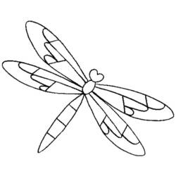 Coloring pages: Dragonfly - Free Printable Coloring Pages