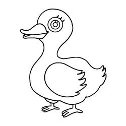 Coloring page: Duck (Animals) #1507 - Free Printable Coloring Pages