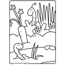 Coloring page: Earthworm (Animals) #18862 - Free Printable Coloring Pages