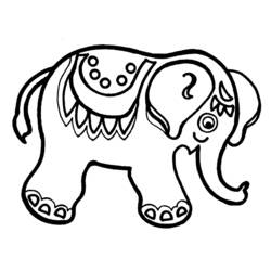 Coloring page: Elephant (Animals) #6323 - Free Printable Coloring Pages